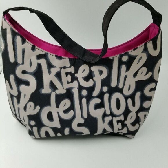 Culinary Chic Other - Lean Cuisine Culinary Chic Womens Lunchbox Bag Black White Insulated Cooler